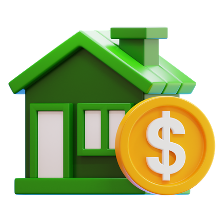 不動産投資  3D Icon