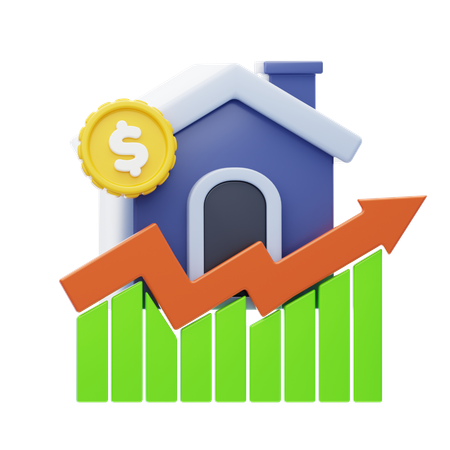 Real Estate Investment  3D Icon