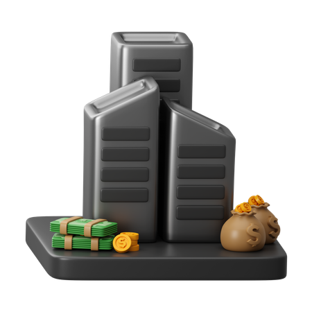 Real Estate Investment  3D Icon