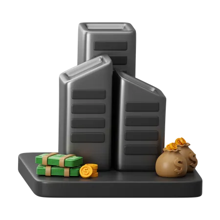 Real Estate Investment  3D Icon