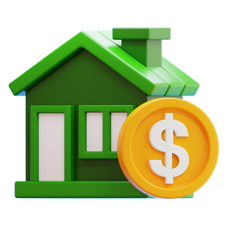 Real Estate Investment  3D Icon