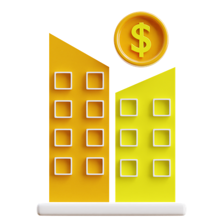 Real Estate Investment  3D Icon