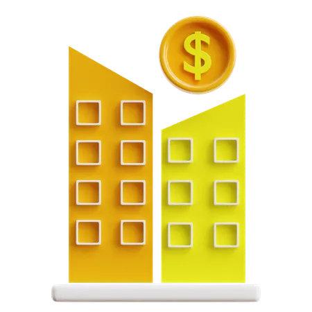 Real Estate Investment  3D Icon
