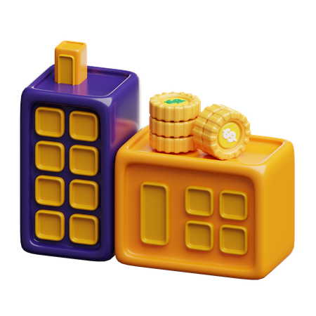 Real Estate Investment  3D Icon