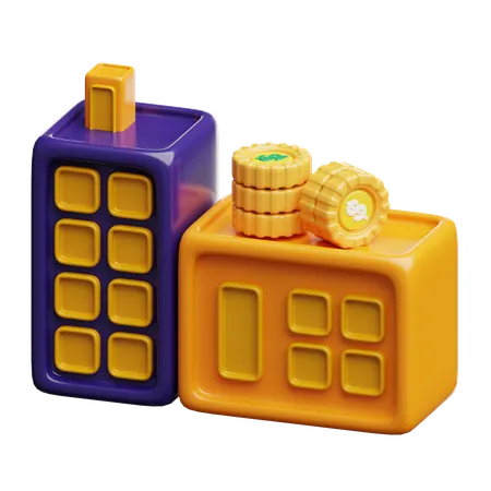 Real Estate Investment  3D Icon