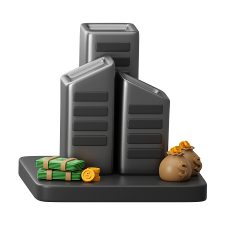 Real Estate Investment  3D Icon