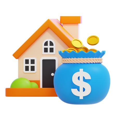 Real Estate Investments  3D Icon