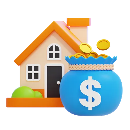 Real Estate Investments  3D Icon