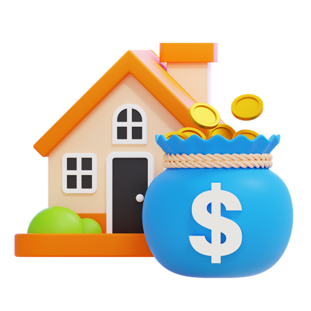 Real Estate Investments  3D Icon