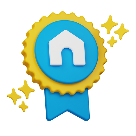 Real Estate Medal  3D Icon