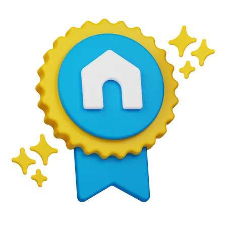 Real Estate Medal  3D Icon