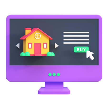 Real Estate Website  3D Icon