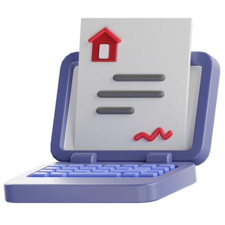 Real Estate Website  3D Icon