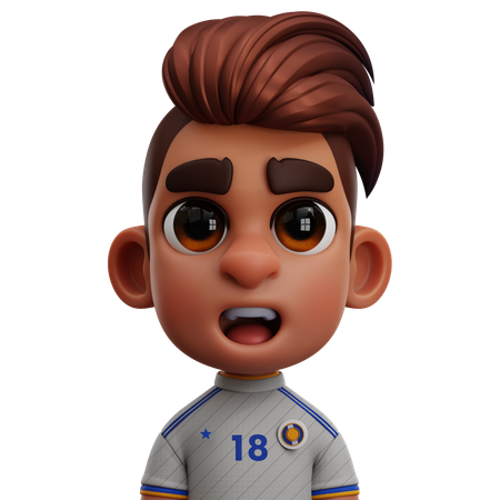 Real Madrid Player 3D Icon