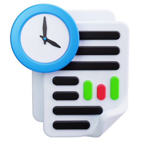 Real Time Data  3D Icon