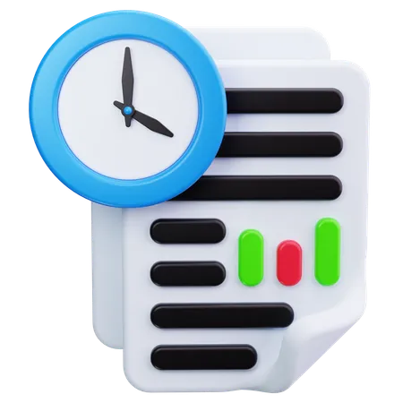 Real Time Data  3D Icon