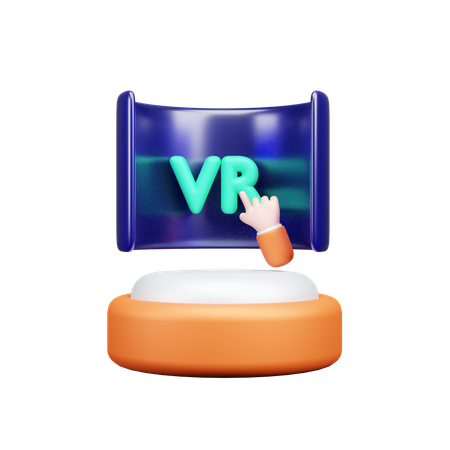 Realidad virtual  3D Icon