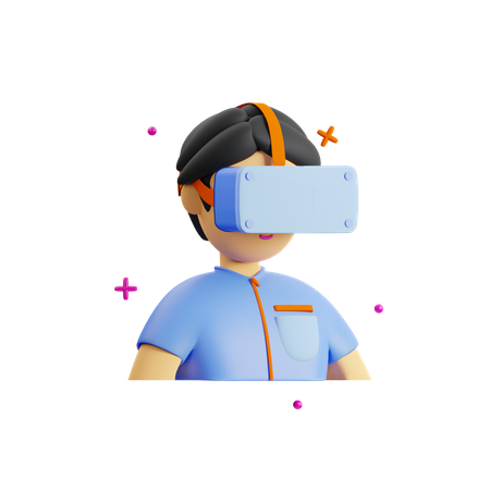 Realidad virtual  3D Icon