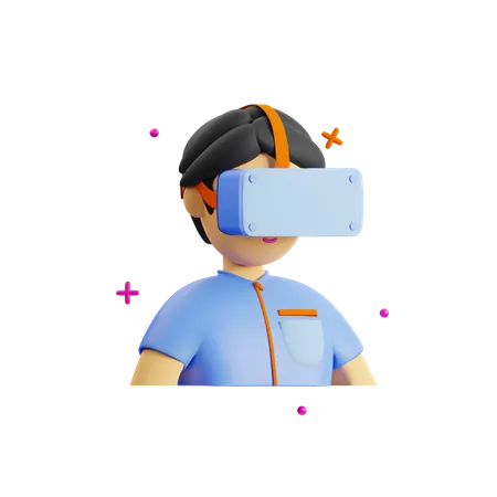 Realidad virtual  3D Icon