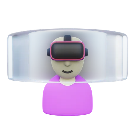 Realidad virtual  3D Icon