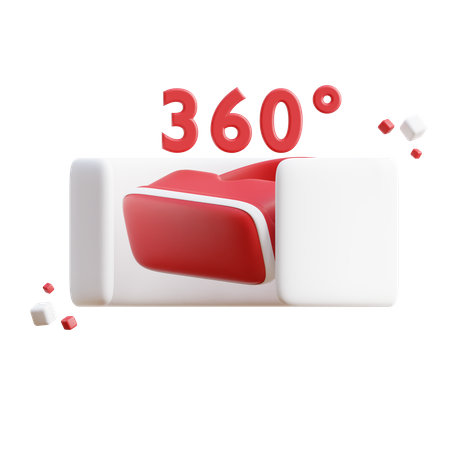 Realidad virtual de 360 grados  3D Icon