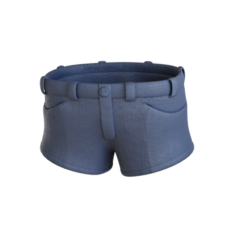 Jeans hotpants réalistes  3D Icon