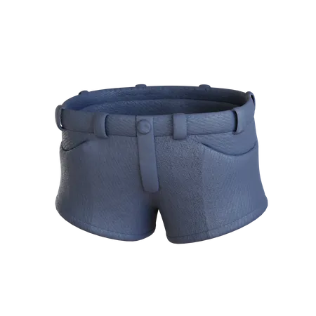 Jeans hotpants réalistes  3D Icon