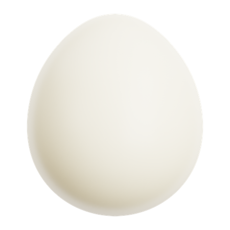Realistic Egg  3D Icon