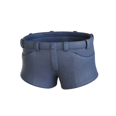 Realistic Hot Pants Jeans  3D Icon