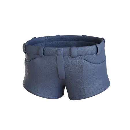 Realistic Hot Pants Jeans  3D Icon