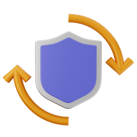 Realtime Shield Protection  3D Icon