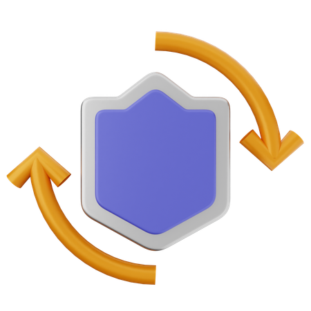 Realtime Shield Protection  3D Icon