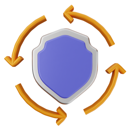 Realtime Shield Protection  3D Icon