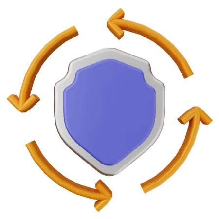 Realtime Shield Protection  3D Icon