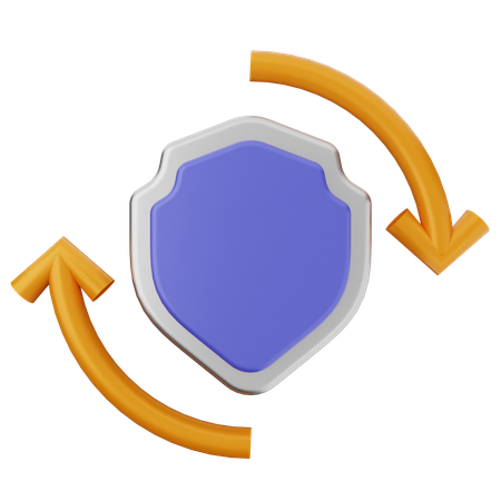 Realtime Shield Protection  3D Icon