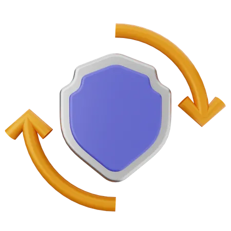 Realtime Shield Protection  3D Icon