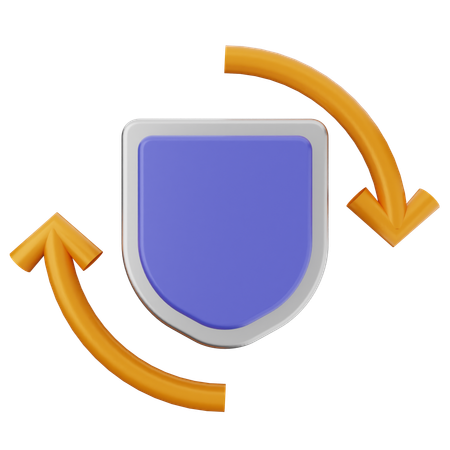 Realtime Shield Protection  3D Icon