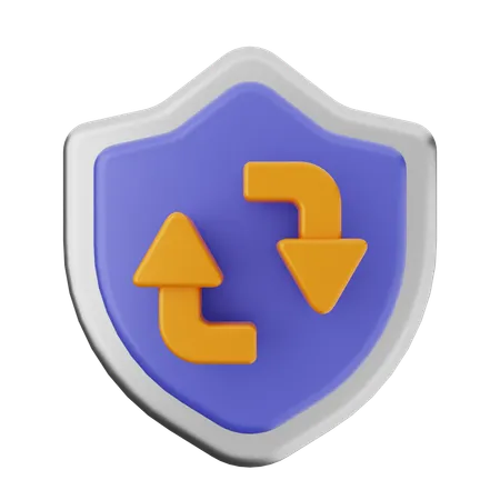 Realtime Shield Protection  3D Icon