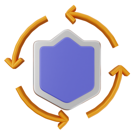 Realtime Shield Protection  3D Icon