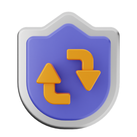 Realtime Shield Protection  3D Icon