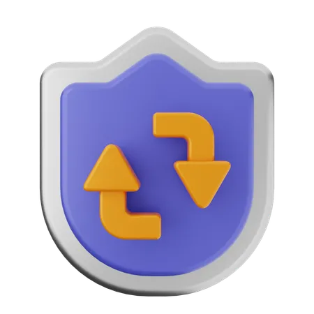 Realtime Shield Protection  3D Icon