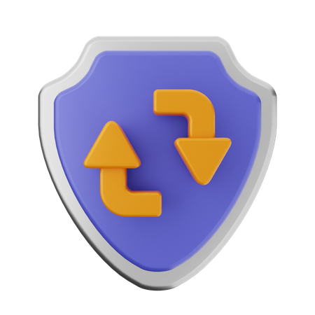 Realtime Shield Protection  3D Icon