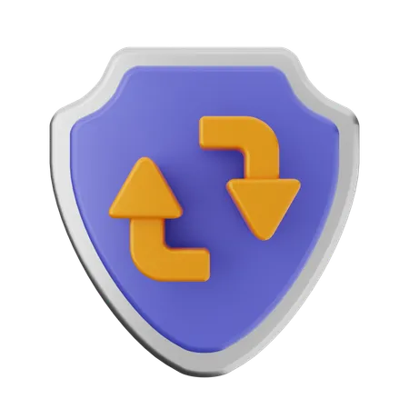 Realtime Shield Protection  3D Icon