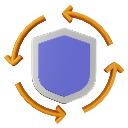 Realtime Shield Protection  3D Icon