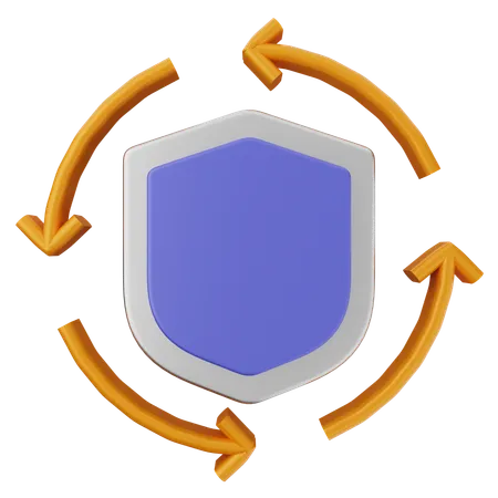 Realtime Shield Protection  3D Icon