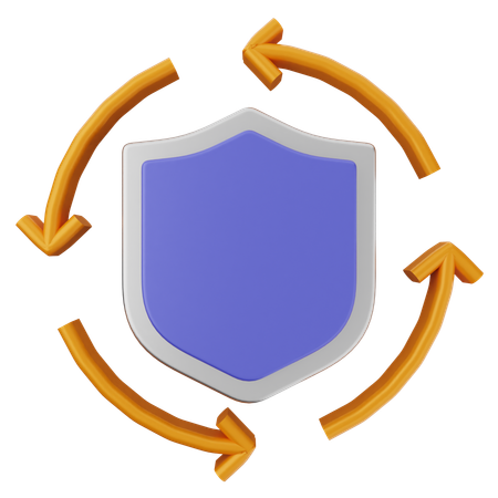 Realtime Shield Protection  3D Icon