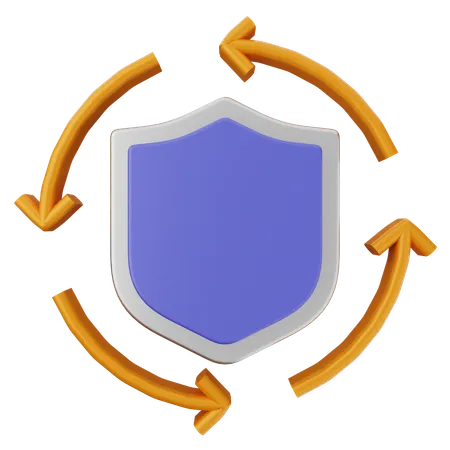 Realtime Shield Protection  3D Icon