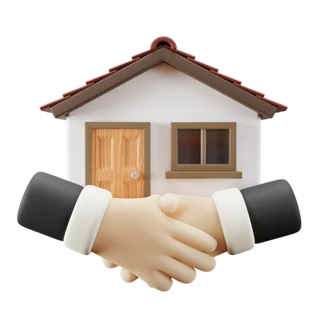 Realtor Handshake  3D Icon