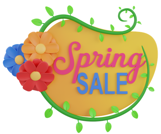 Venta de primavera  3D Icon