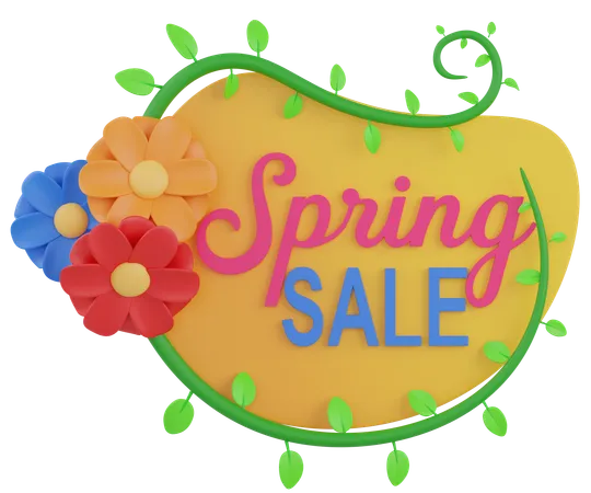 Venta de primavera  3D Icon